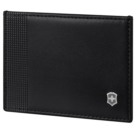 Carteira Victorinox Altius Alox Slim Card Case Preta.